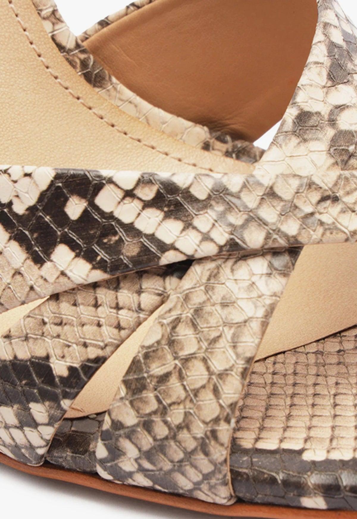 Keefa Sling Metallic Leather Sandal Female Product Image