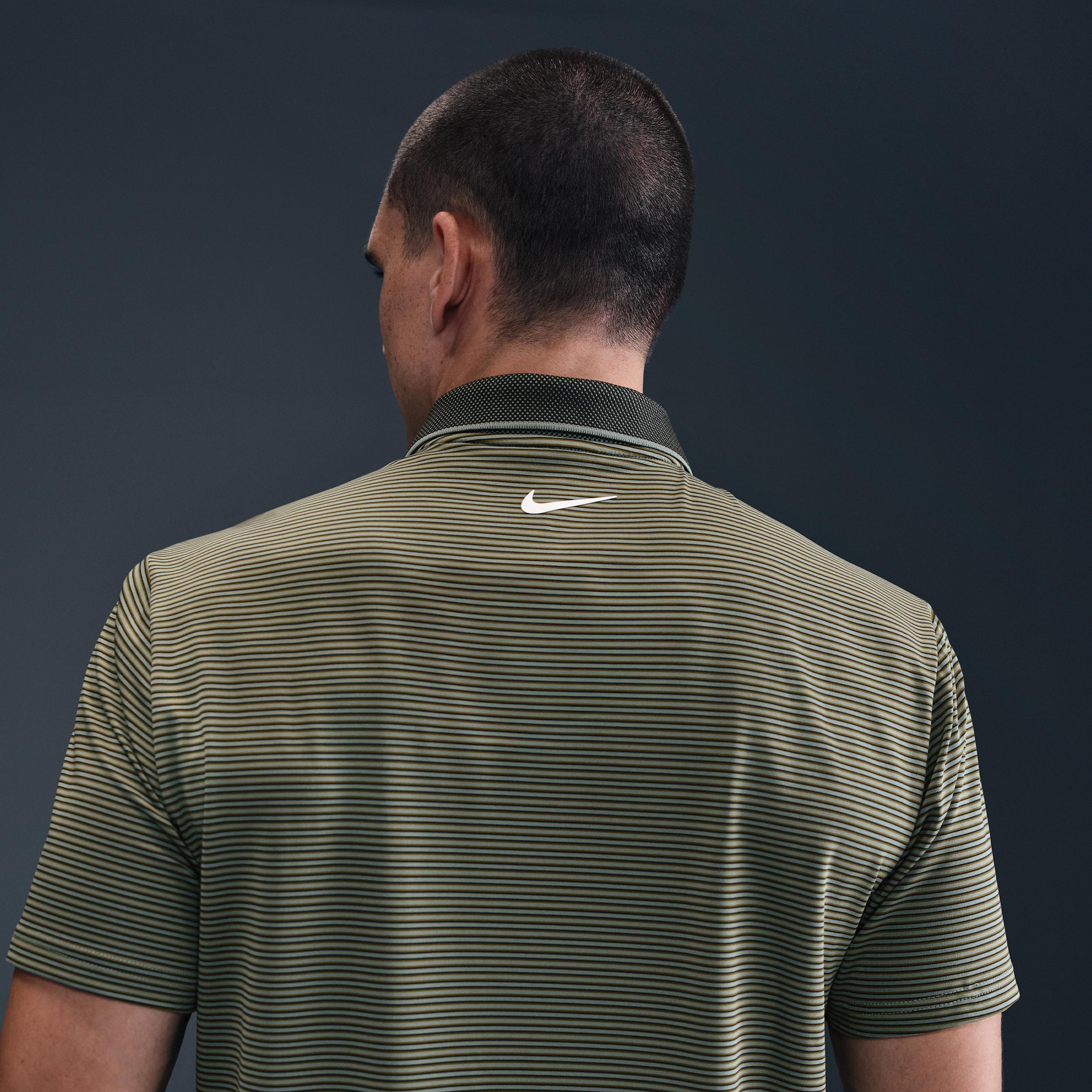 Nike Mens Tour Dri-FIT Striped Golf Polo | FZ7479-237 Product Image