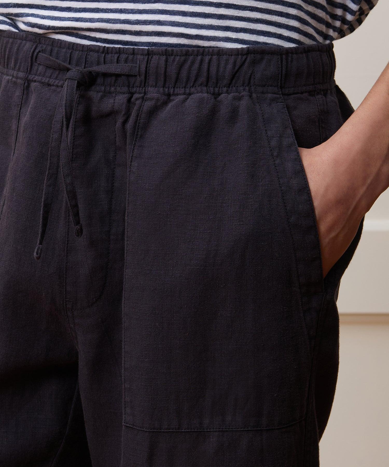 Straight Fit Linen Beach Pant Product Image