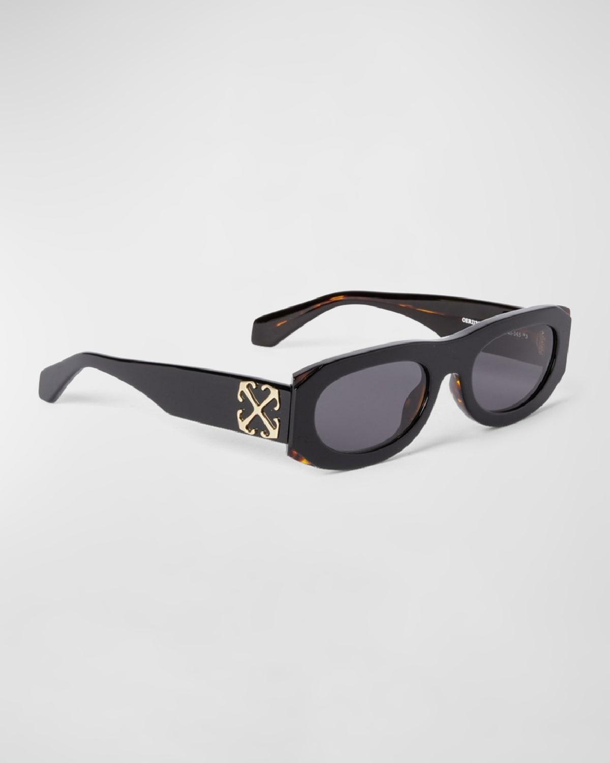 Mens Orlando Acetate Oval Sunglasses Product Image