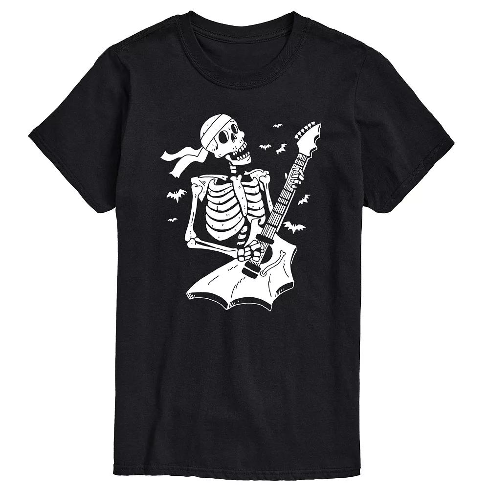 Men's Skeleton Guitar Graphic Tee,  Product Image