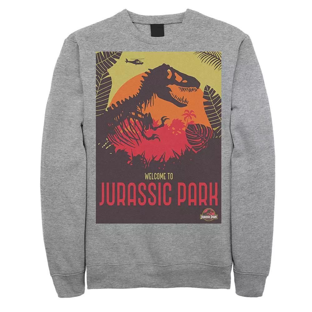 Men's Jurassic Park Welcome T-Rex Sunset Sweatshirt,  Product Image