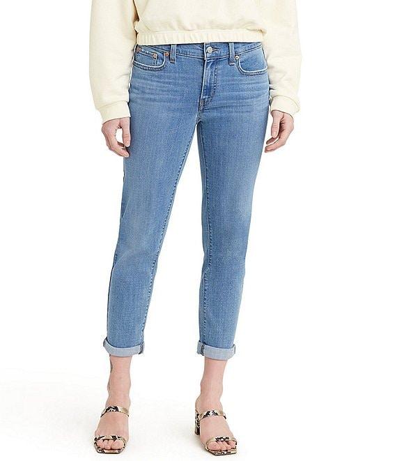 Levi's® Mid Rise Destructed Tapered Leg Boyfriend Jeans Product Image