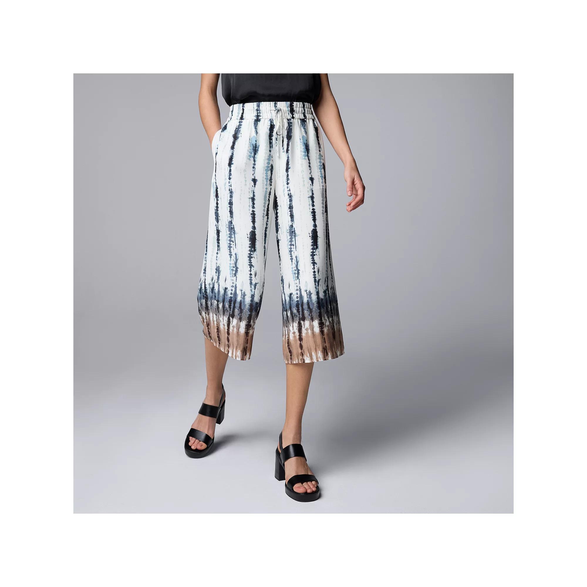 Womens Simply Vera Vera Wang Drpey Culotte Pants Product Image