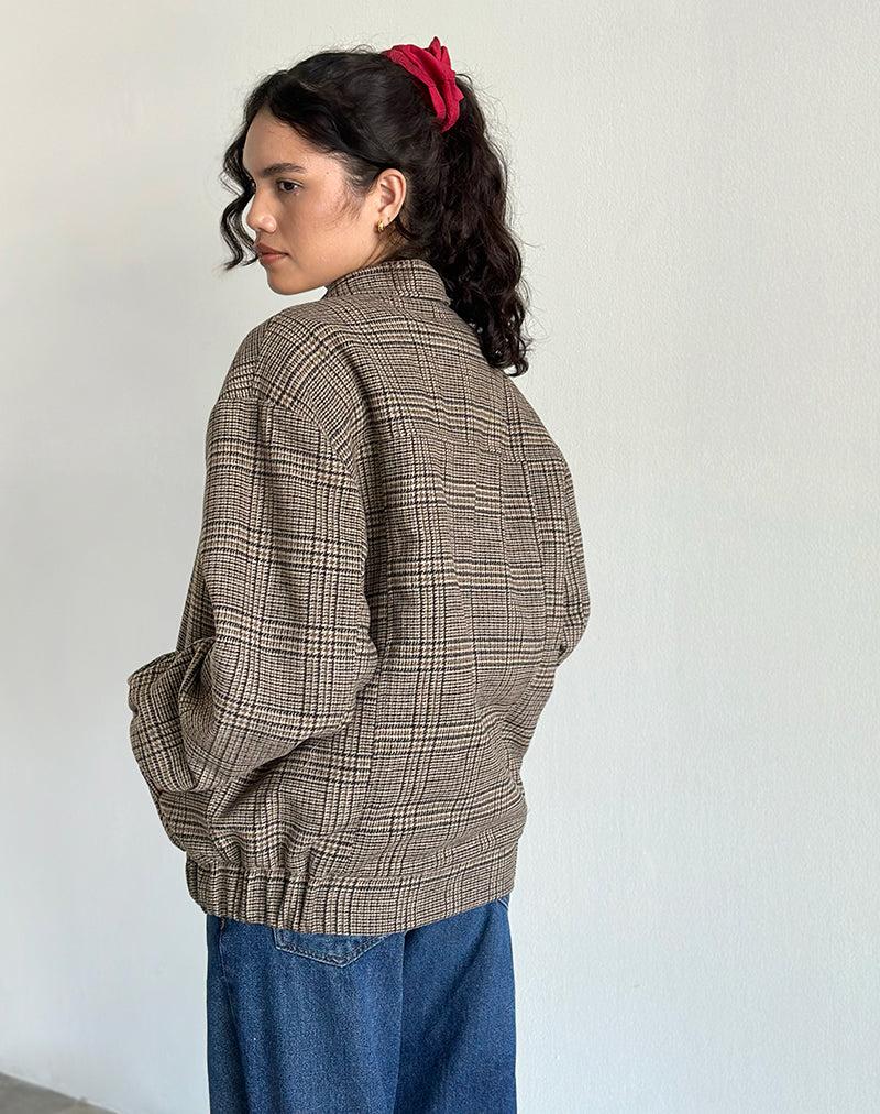 Kassira Jacket in Tonal Brown Check Female Product Image