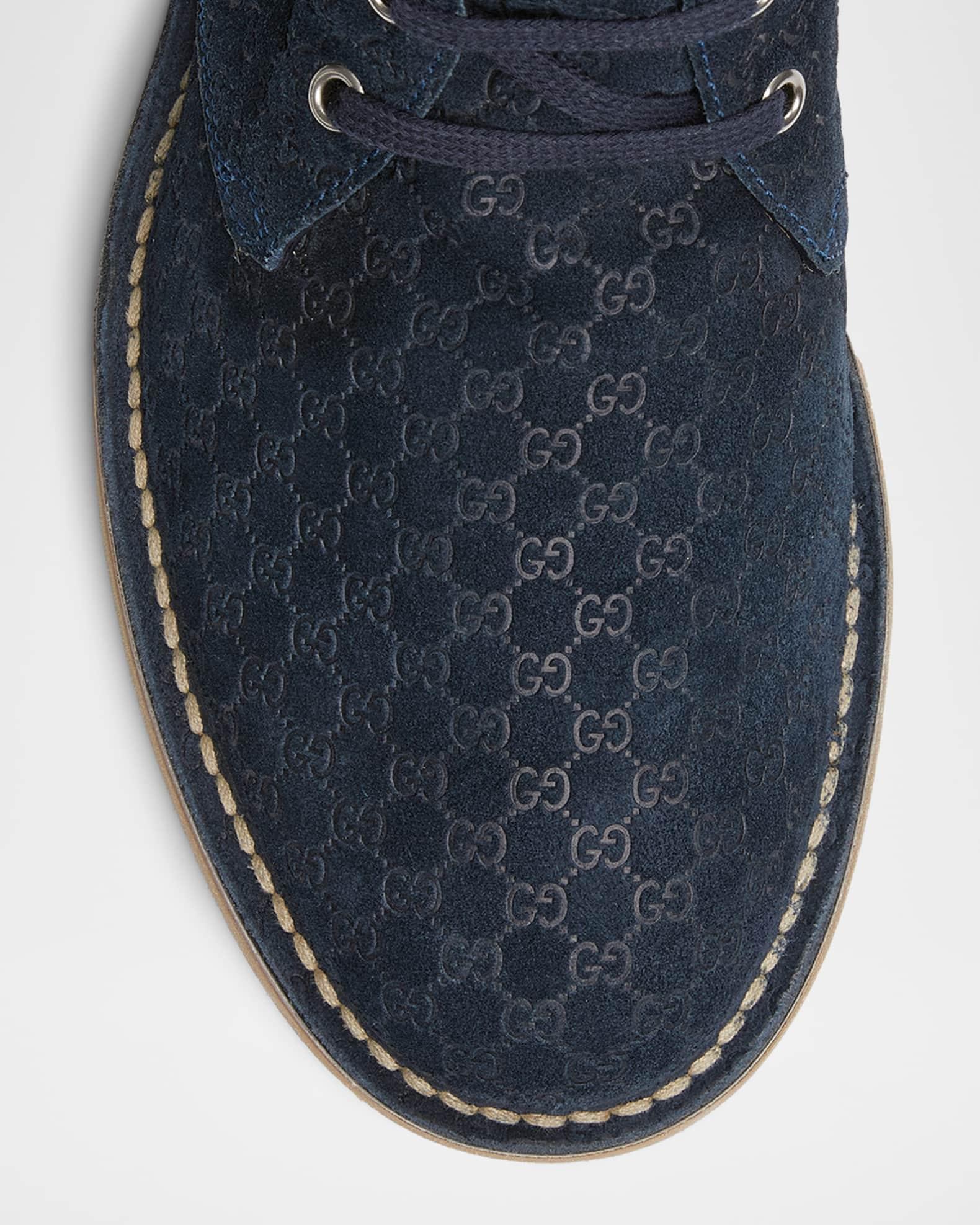 Men's Moreau GG Suede Lace-Up Ankle Boots Product Image