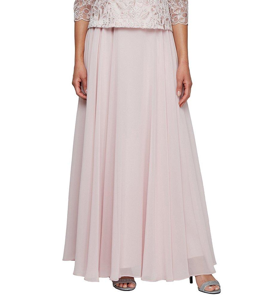 Alex Evenings Long Chiffon A Line Full Skirt Product Image