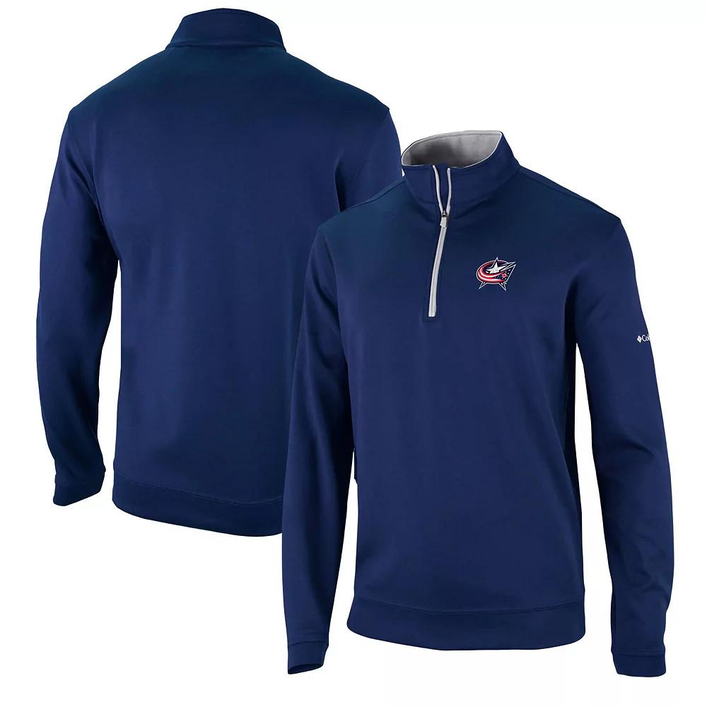 Men's Columbia Navy Columbus Blue Jackets Wickham Hills Omni-Wick Quarter-Zip Jacket, Size: Medium Product Image