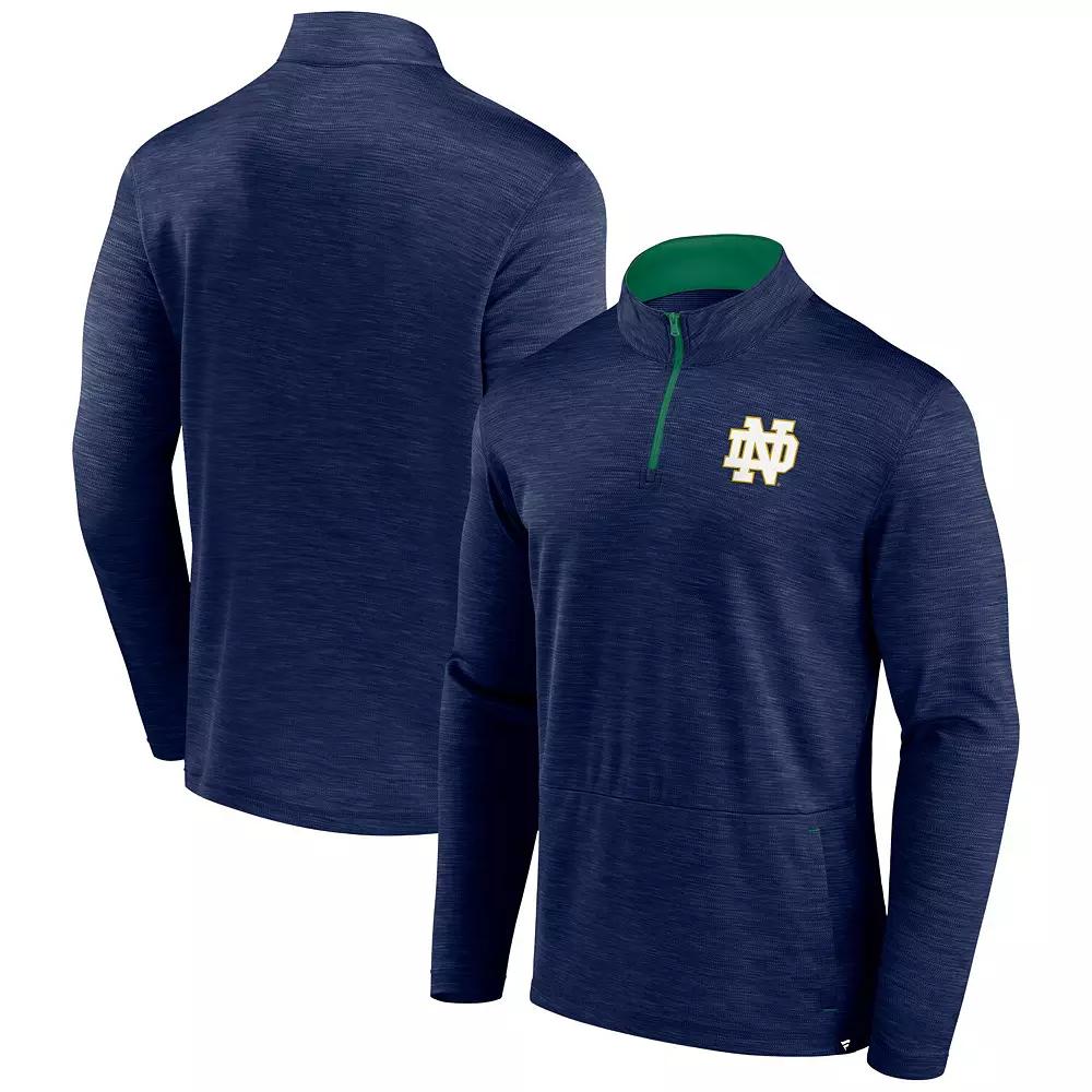 Men's Fanatics Branded Navy Notre Dame Fighting Irish Classic Homefield Quarter-Zip Top, Size: Small, Blue Product Image