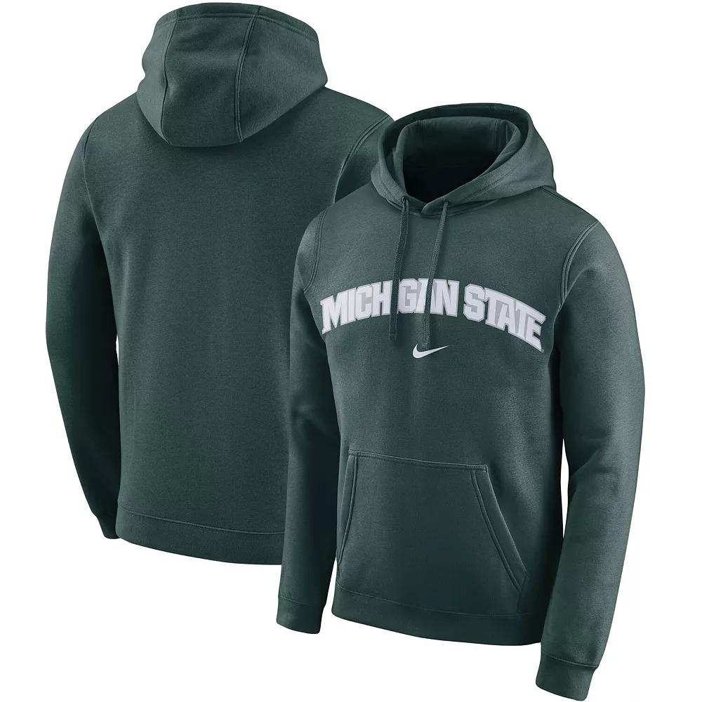 Men's Nike Green Michigan State Spartans Arch Club Fleece Pullover V-Neck Hoodie, Size: 2XL Product Image