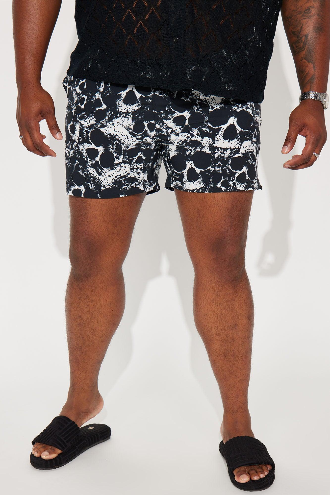 Demon Skull Swim Trunk - Black Product Image