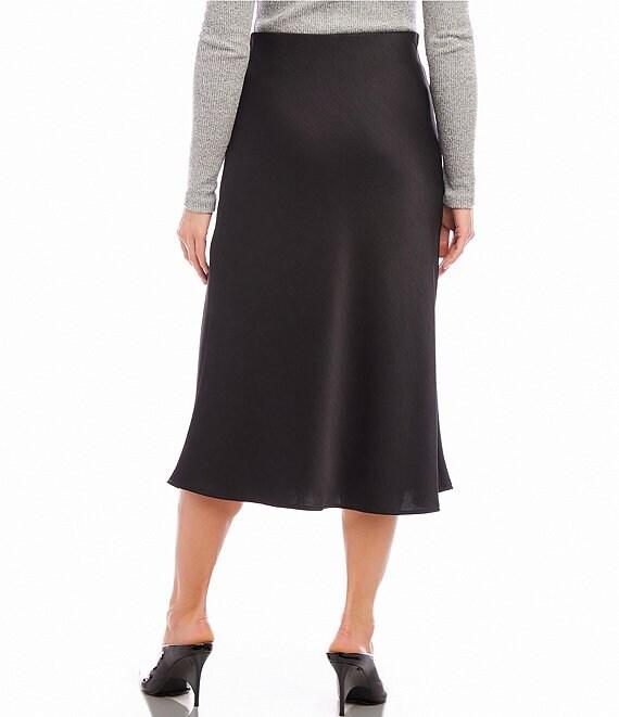 Karen Kane Satin Midi A-Line Skirt Product Image