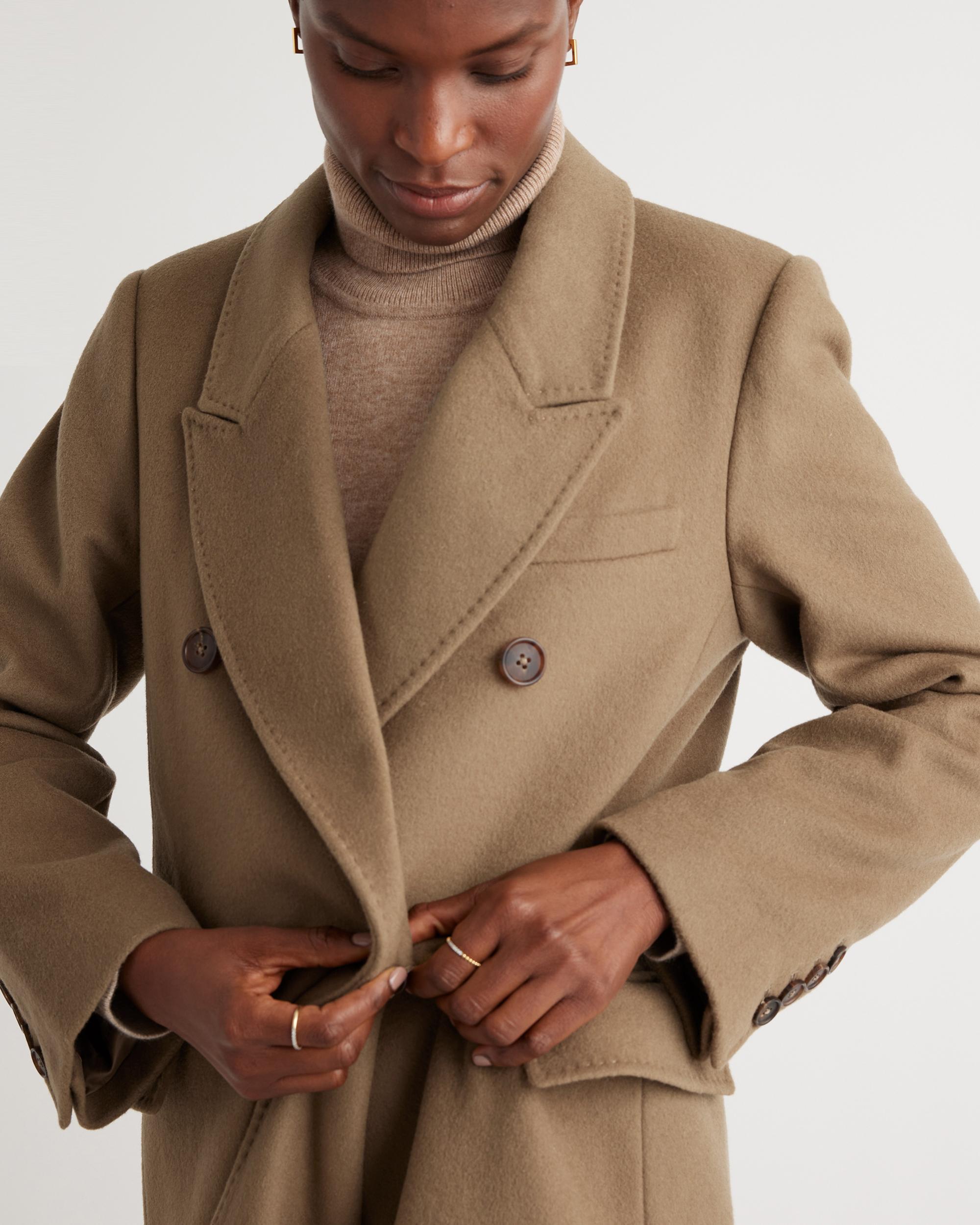 Quince | Women's Italian Wool Double-Breasted Coat Wool/Nylon Product Image