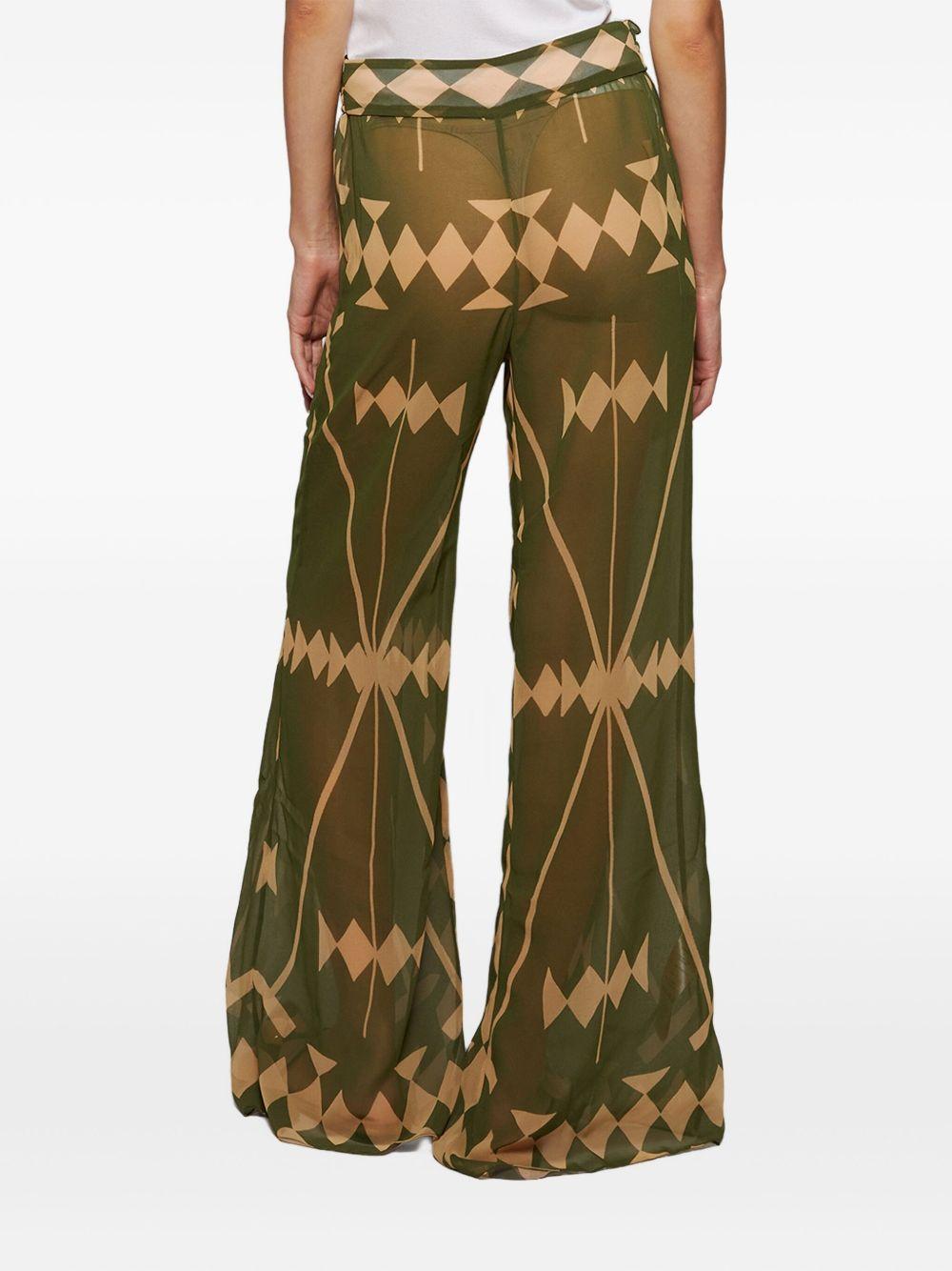 geometric-print trousers Product Image