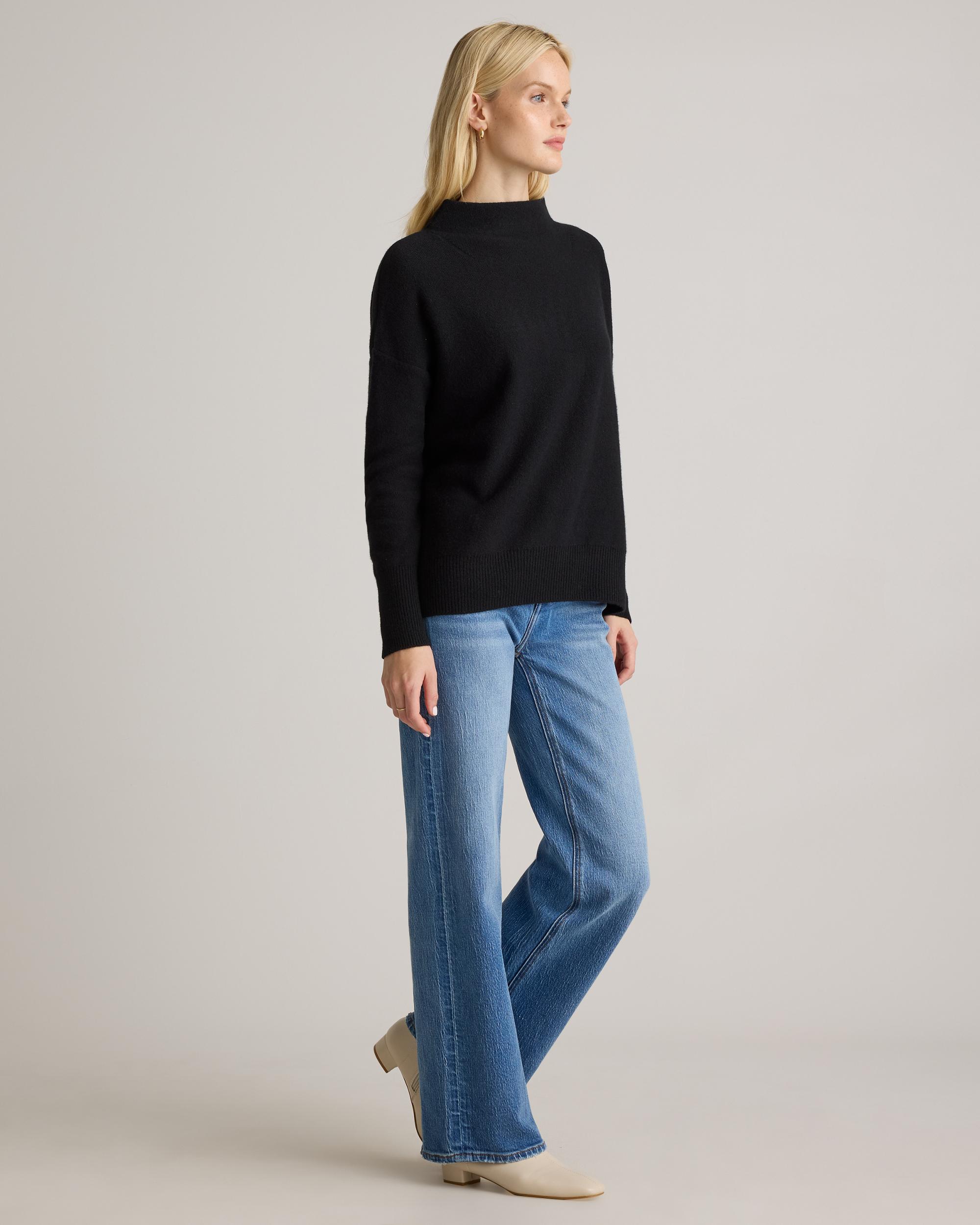 Quince | Women's Mongolian Cashmere Funnel Neck Sweater Size XL Product Image