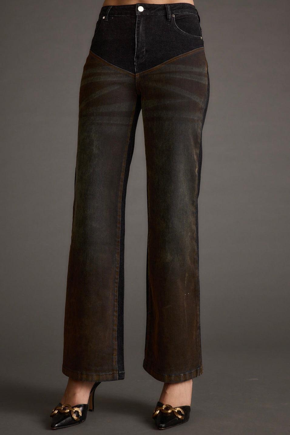 Dawn Two Toned Jeans Product Image