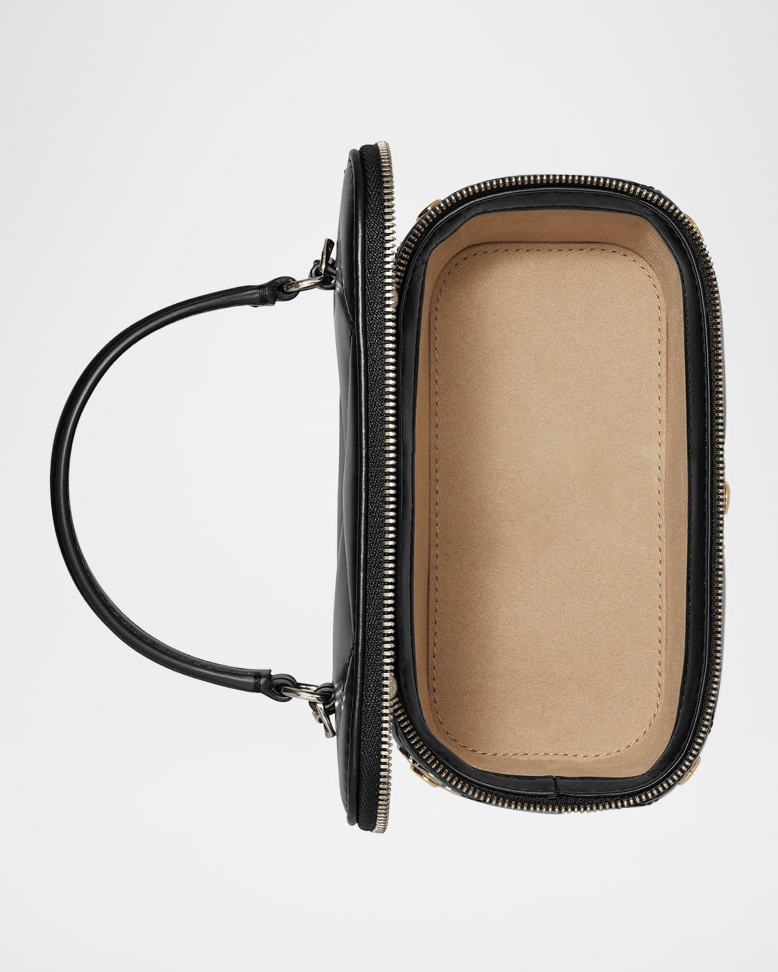 Kira Clover Quilted Leather Vanity Top-Handle Bag Product Image