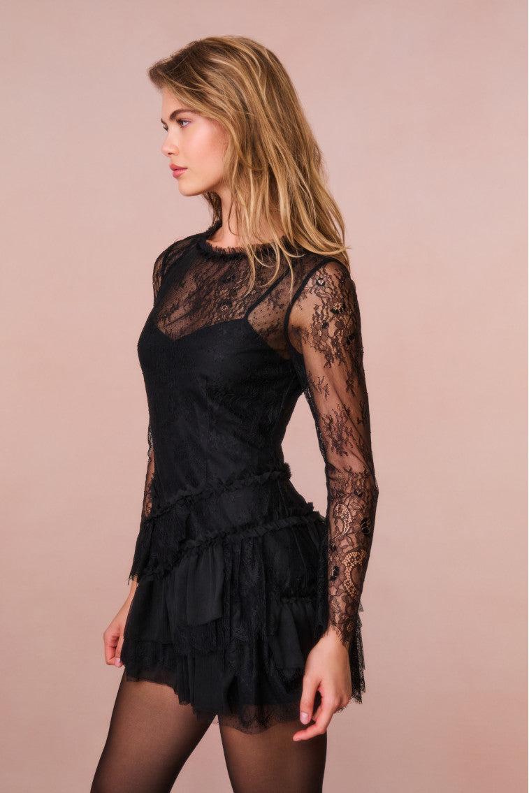 Amberleigh Lace Mini Dress Product Image