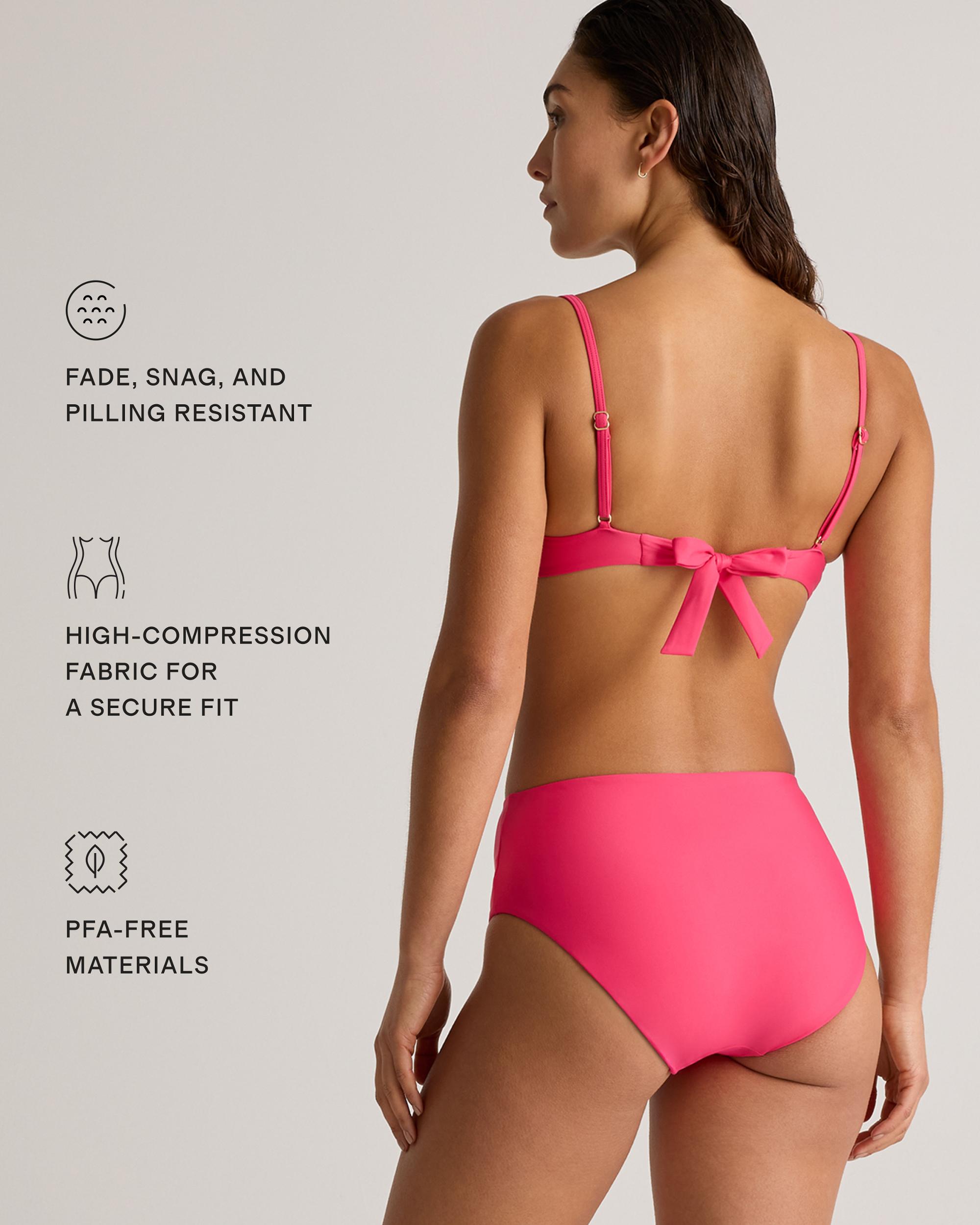 Quince | Women's Italian Demi Bikini Top 78% Recycled Polyamide, 22% Spandex Product Image