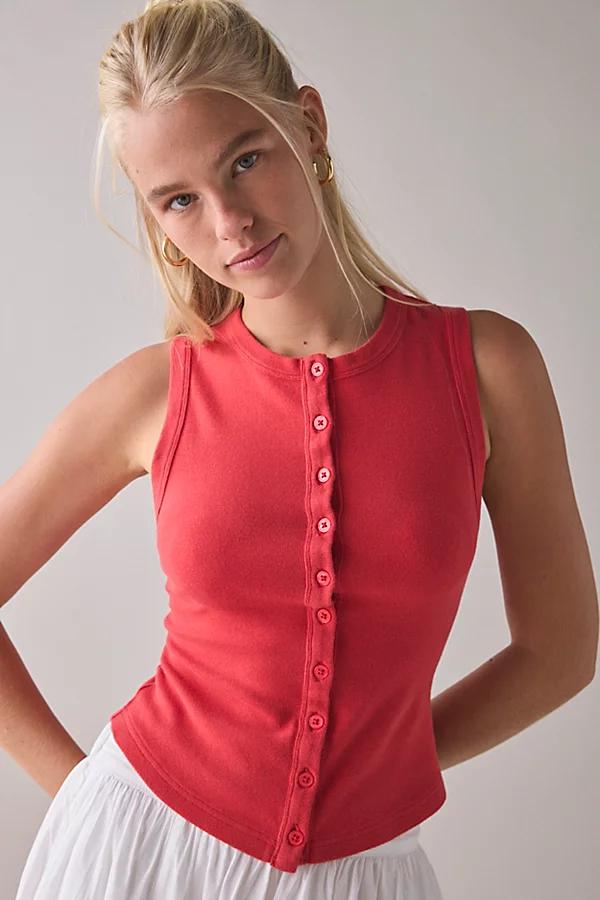 BDG Gigi Knit Button-Down Tank Top Womens at Urban Outfitters Product Image