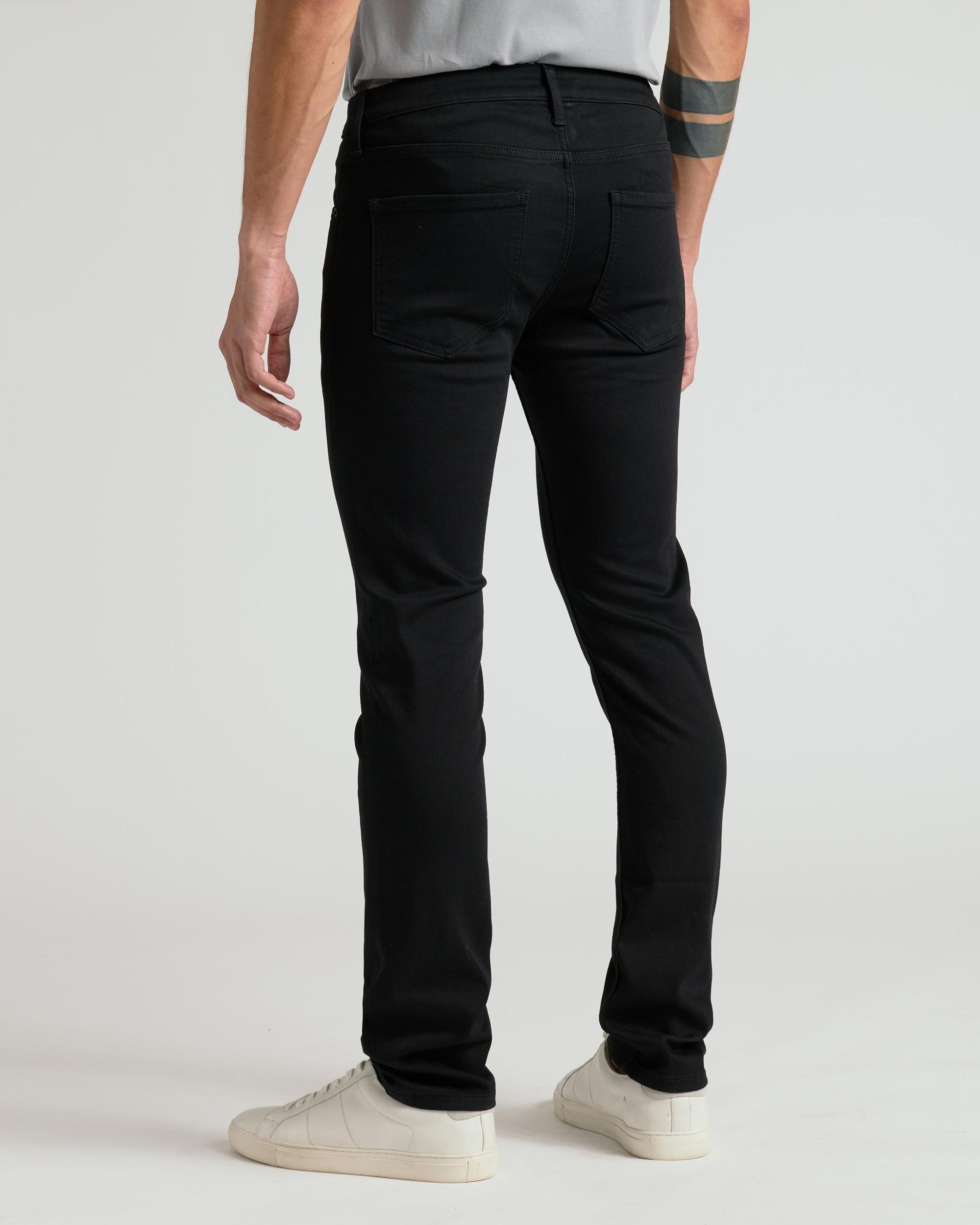 Black Wash Straight Comfort Stretch Jeans Product Image