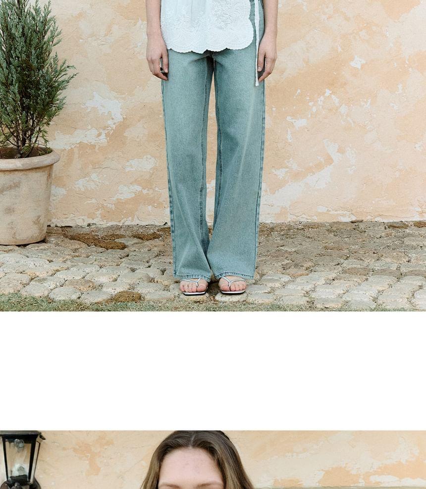 Lace Cover-Up Skirt (White) Product Image