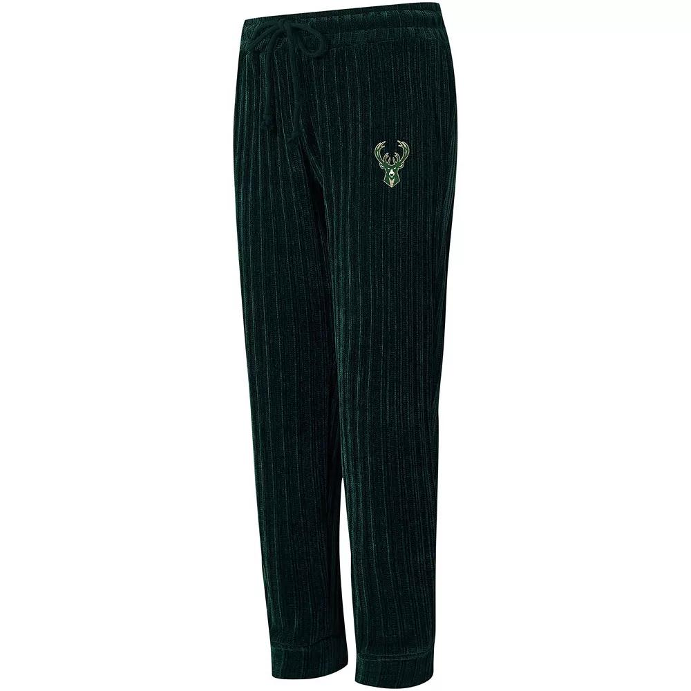Women's College Concepts Hunter Green Milwaukee Bucks Linger Pants,  Product Image