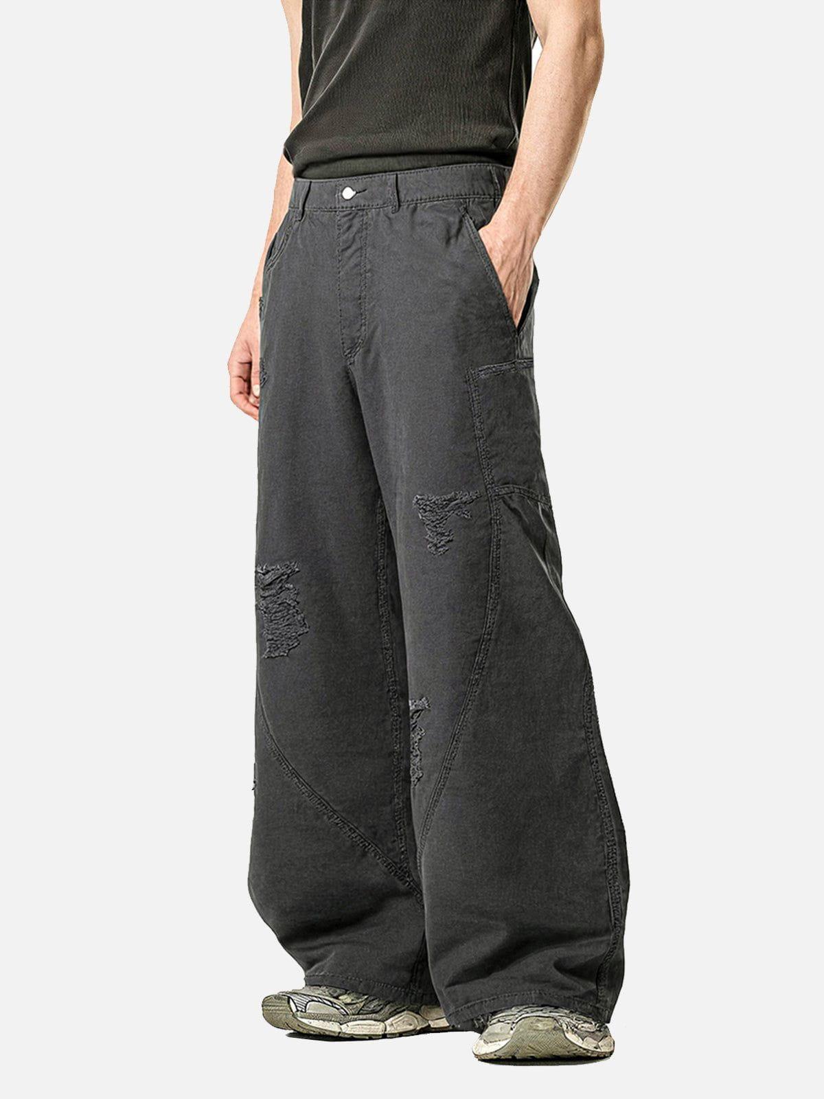 Aelfric Eden Distressed Baggy Barrel Pants Product Image
