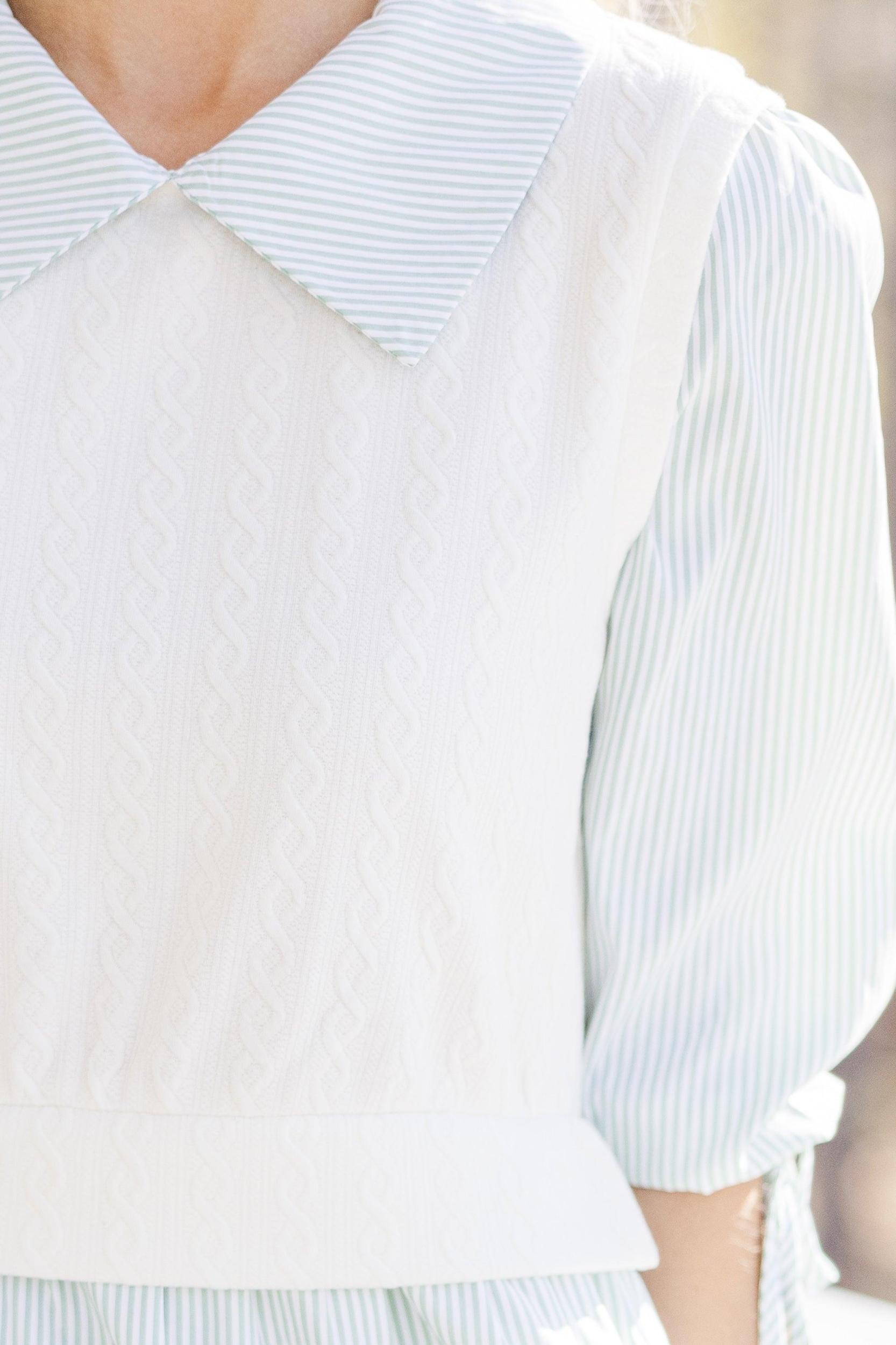 Out For Fun Sand Striped Dress Female Product Image