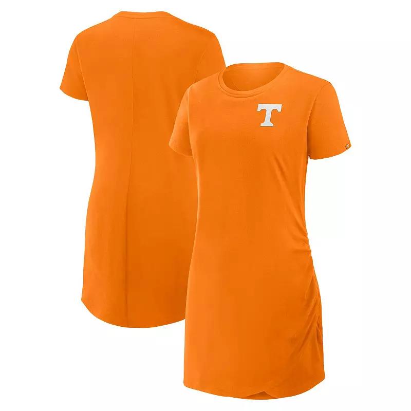 Women's Fanatics Tennessee Orange Tennessee Volunteers Relaxed Fit Drape T-Shirt Dress, Size: 3XL Product Image