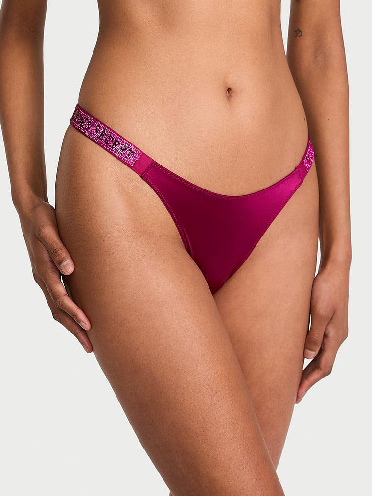 Logo Shine Strap Thong Panty Product Image