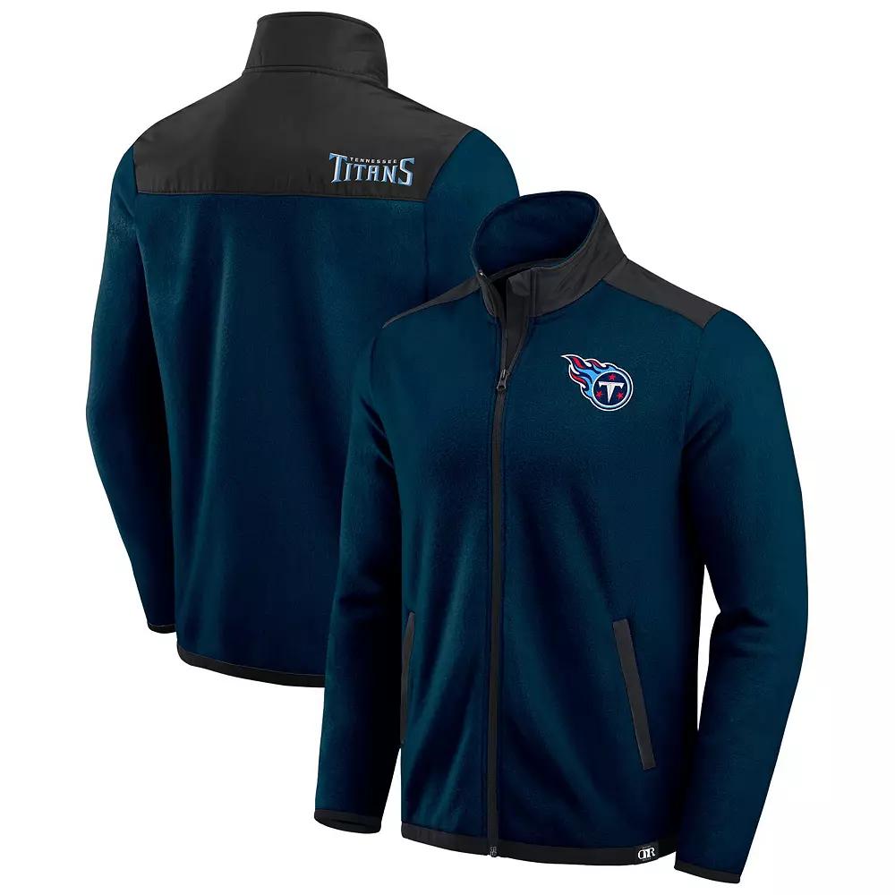 Men's Darius Rucker Collection by Fanatics Black Carolina Panthers Color Block Polar Fleece Full-Zip Jacket,  Product Image
