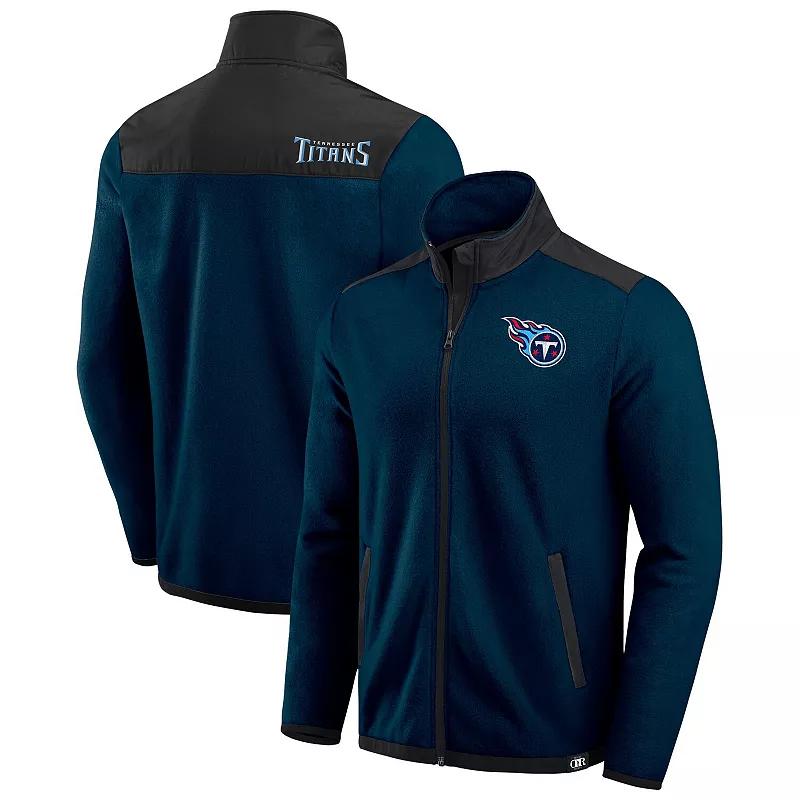 Men's Darius Rucker Collection by Fanatics Black Carolina Panthers Color Block Polar Fleece Full-Zip Jacket,  Product Image