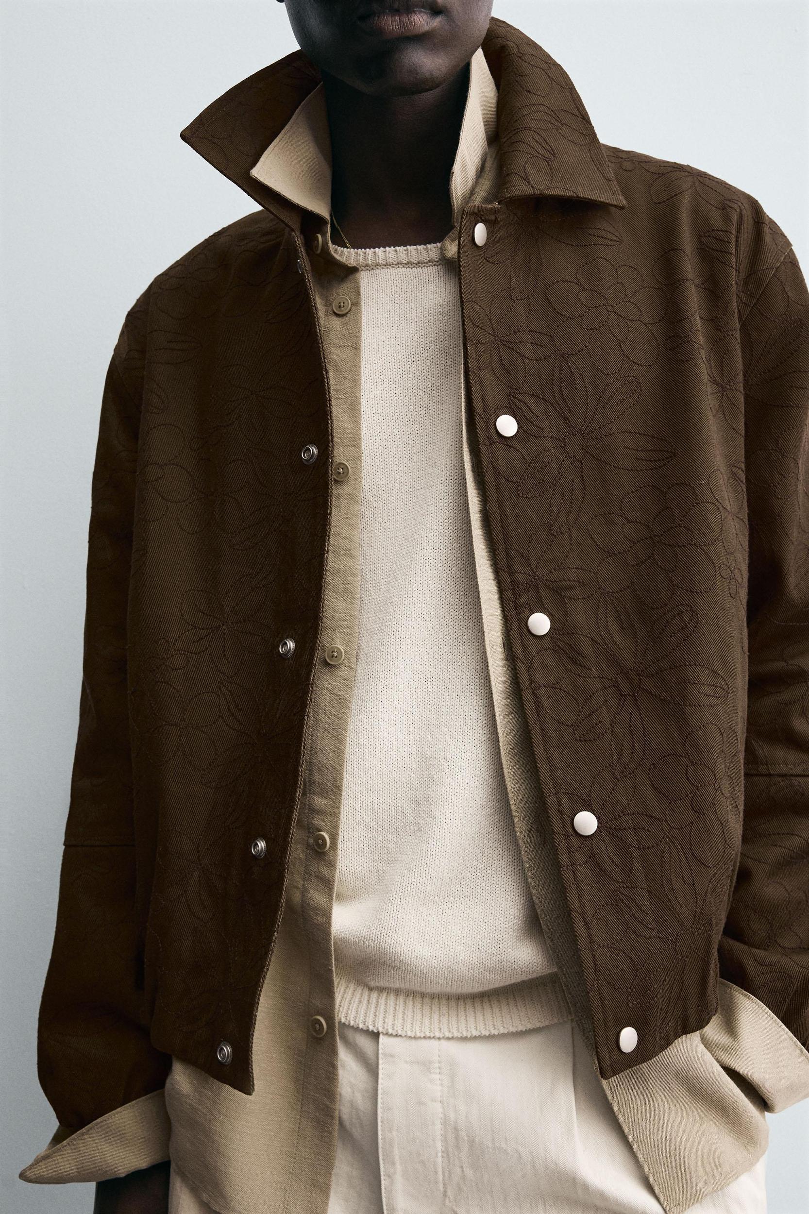 FLORAL JACQUARD JACKET Product Image