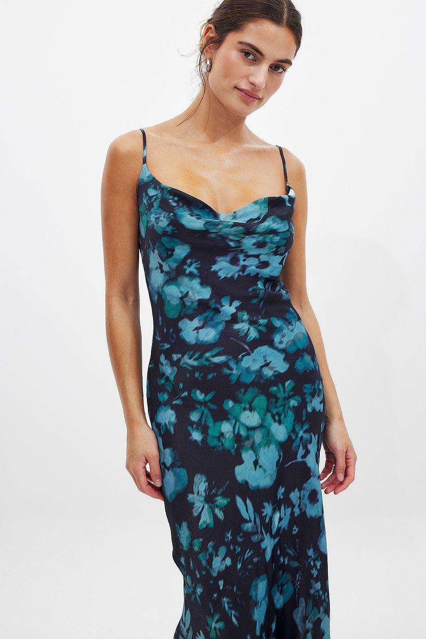 Waterfall Midi Slip Dress Product Image