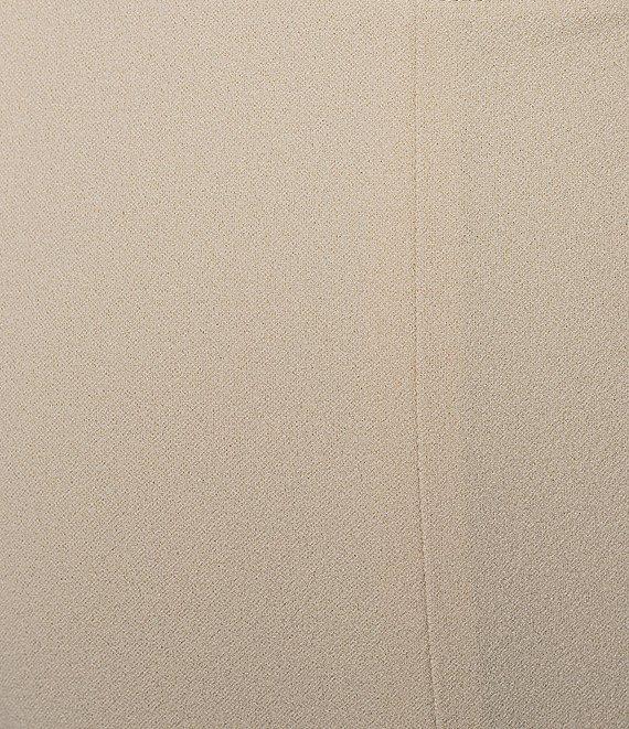 Ming Wang Plus Size Deco Stretch Crepe Back Slit Hem Pants Product Image