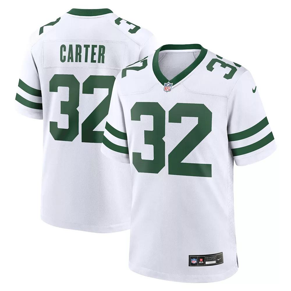 Men's Nike Michael Carter White New York Jets Legacy Player Game Jersey, Size: Large Product Image