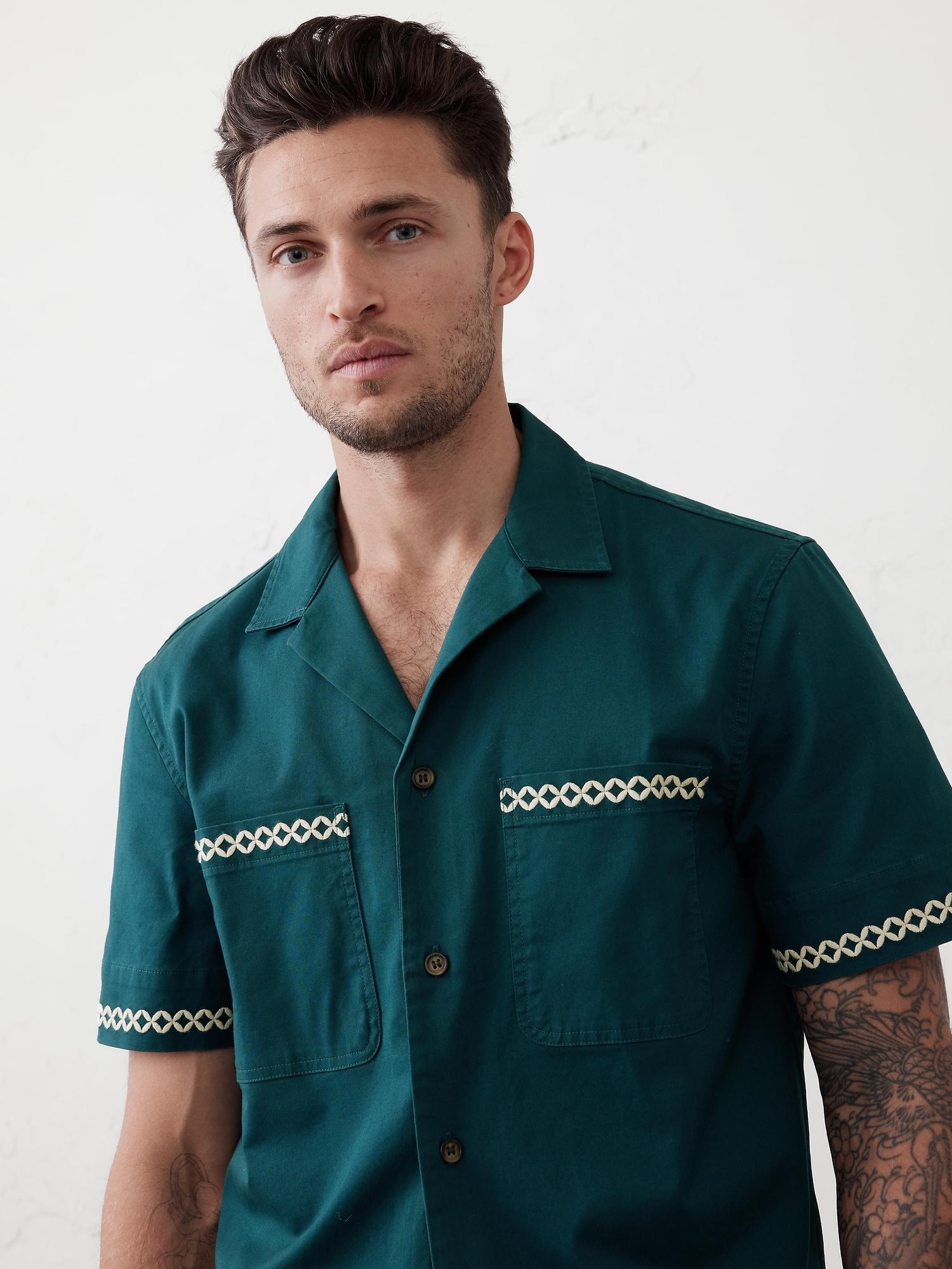 Embroidered Resort Overshirt Product Image