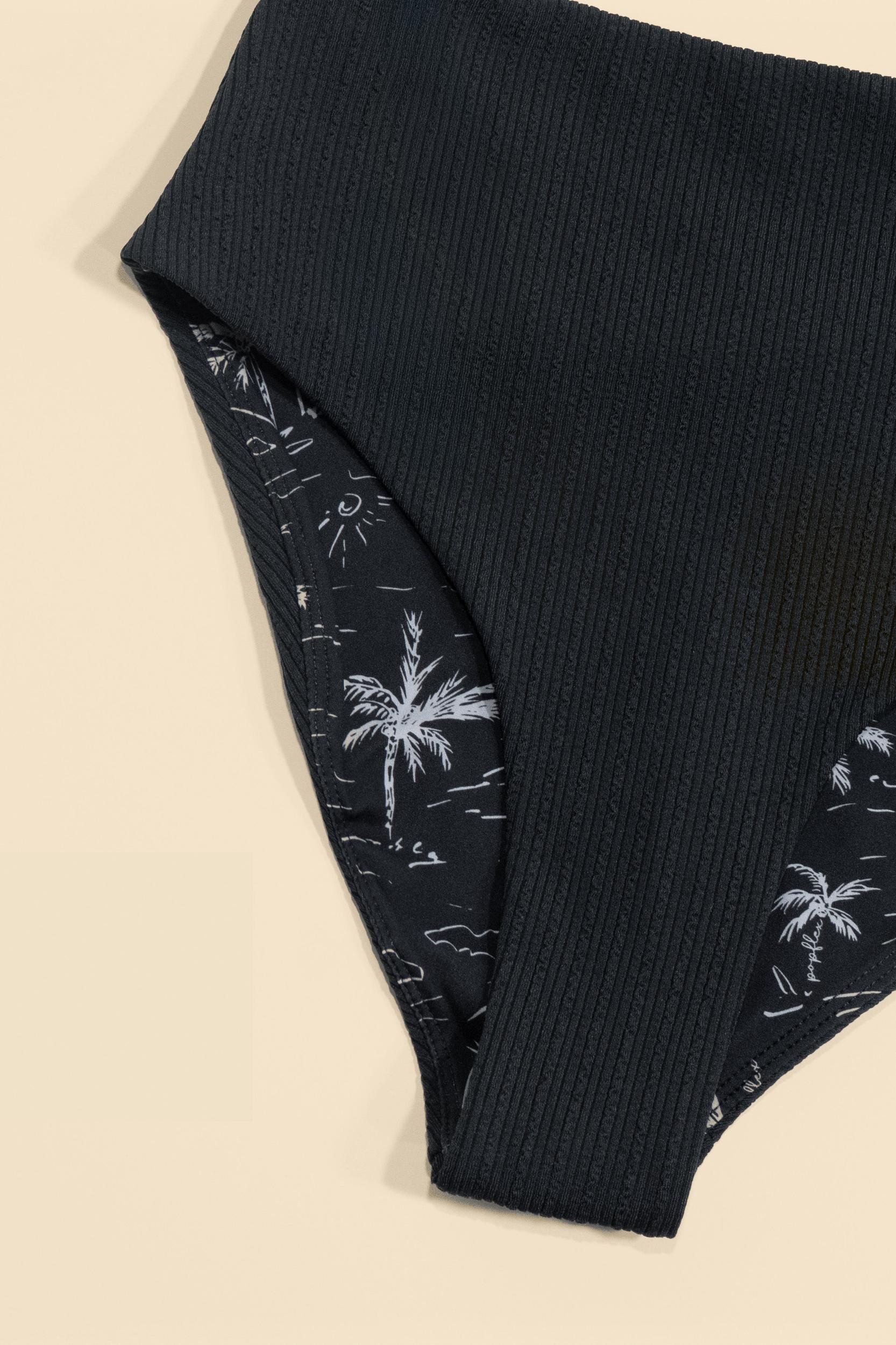 High Tide Cheeky Bikini Bottoms - Black Product Image