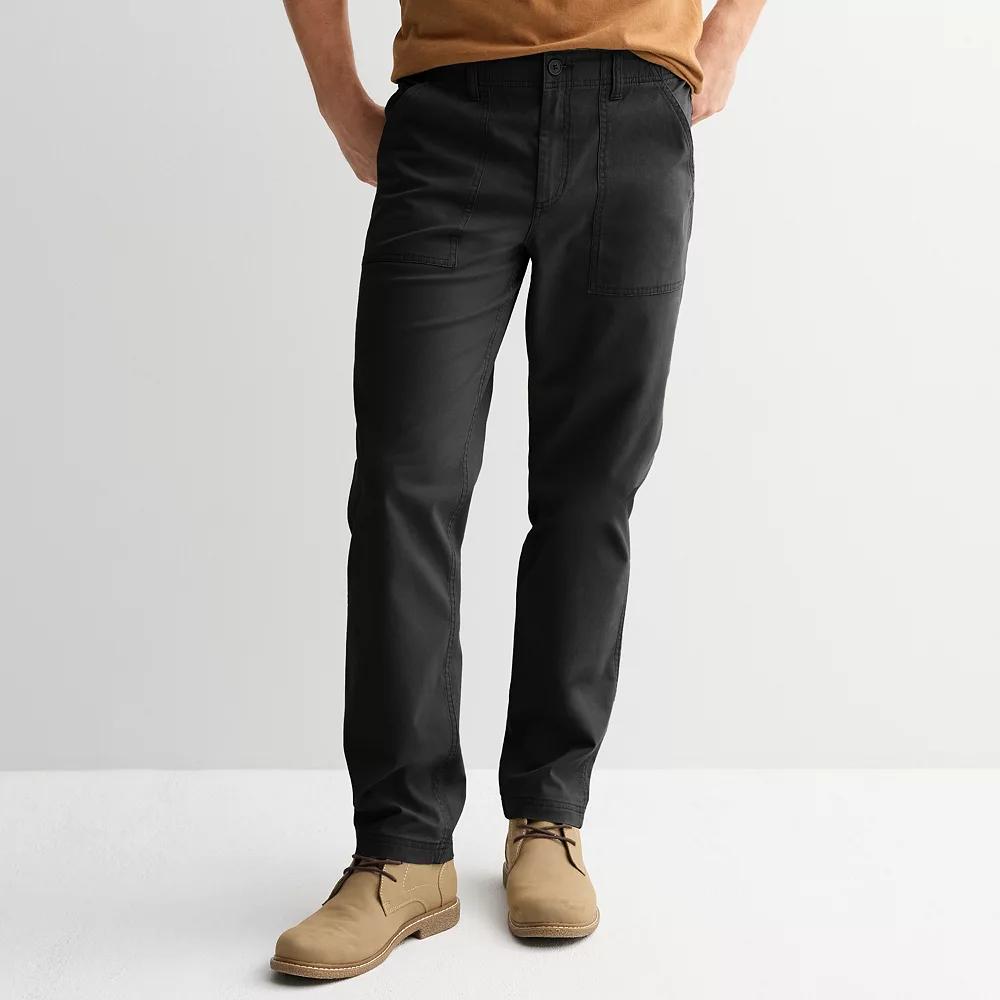 Men's Sonoma Goods For Life® Essential Utility Pant, Size: Large, Black Product Image