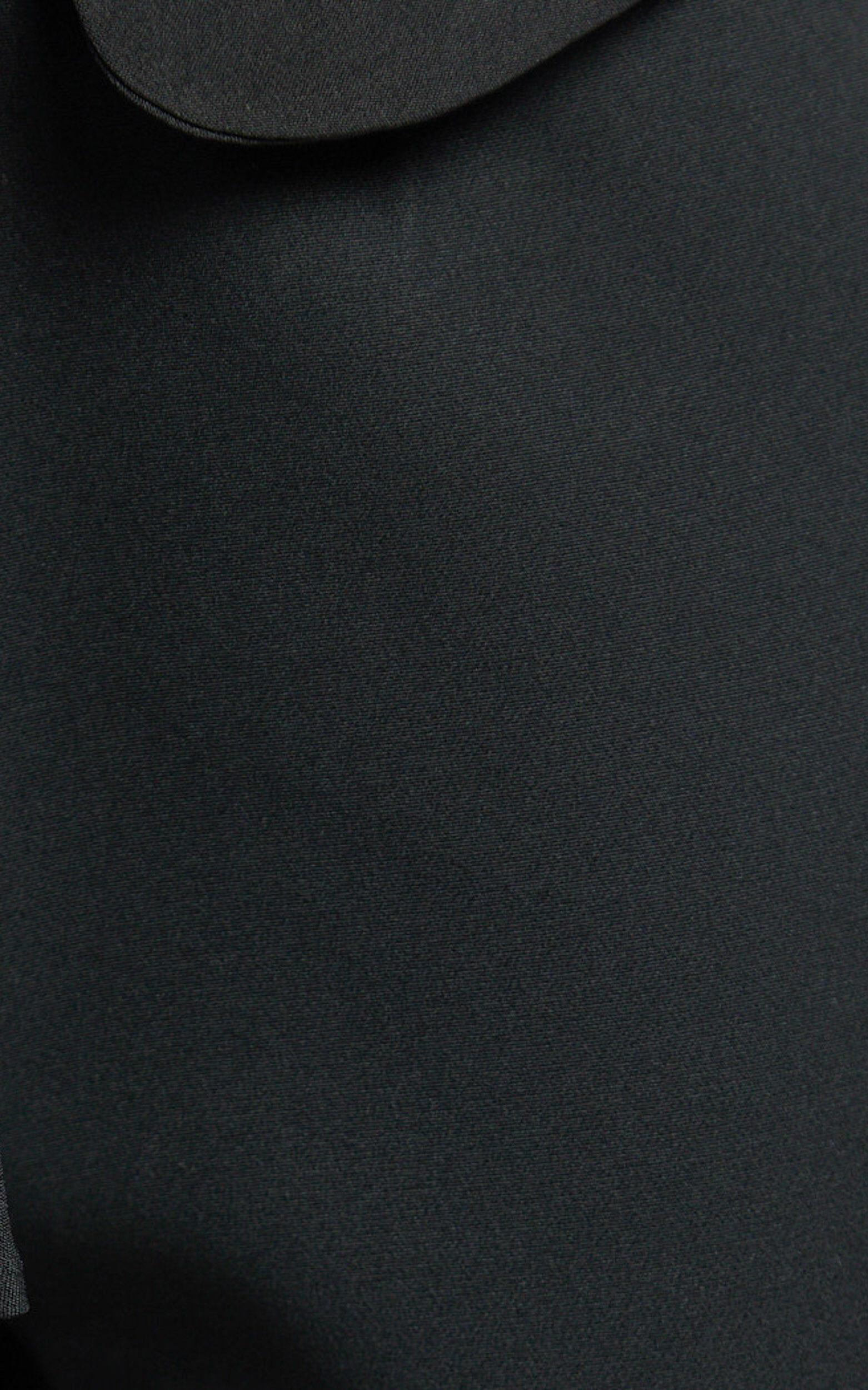 Nola Pants - Mid Waisted Pleated Flare Pants in Black Product Image