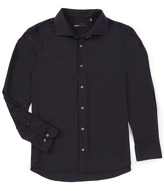 Quieti Stretch Solid Textured Dobby Long Sleeve Woven Shirt Product Image