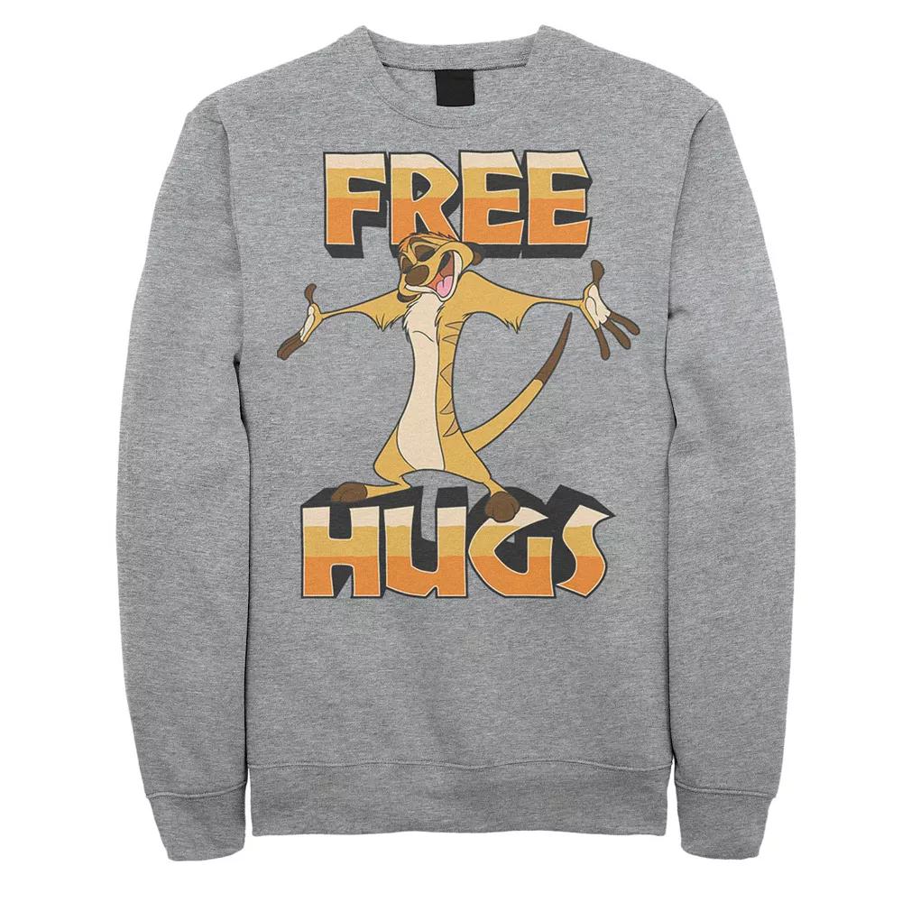 Disney's The Lion King Timon Men's Free Hugs Sweatshirt,  Product Image
