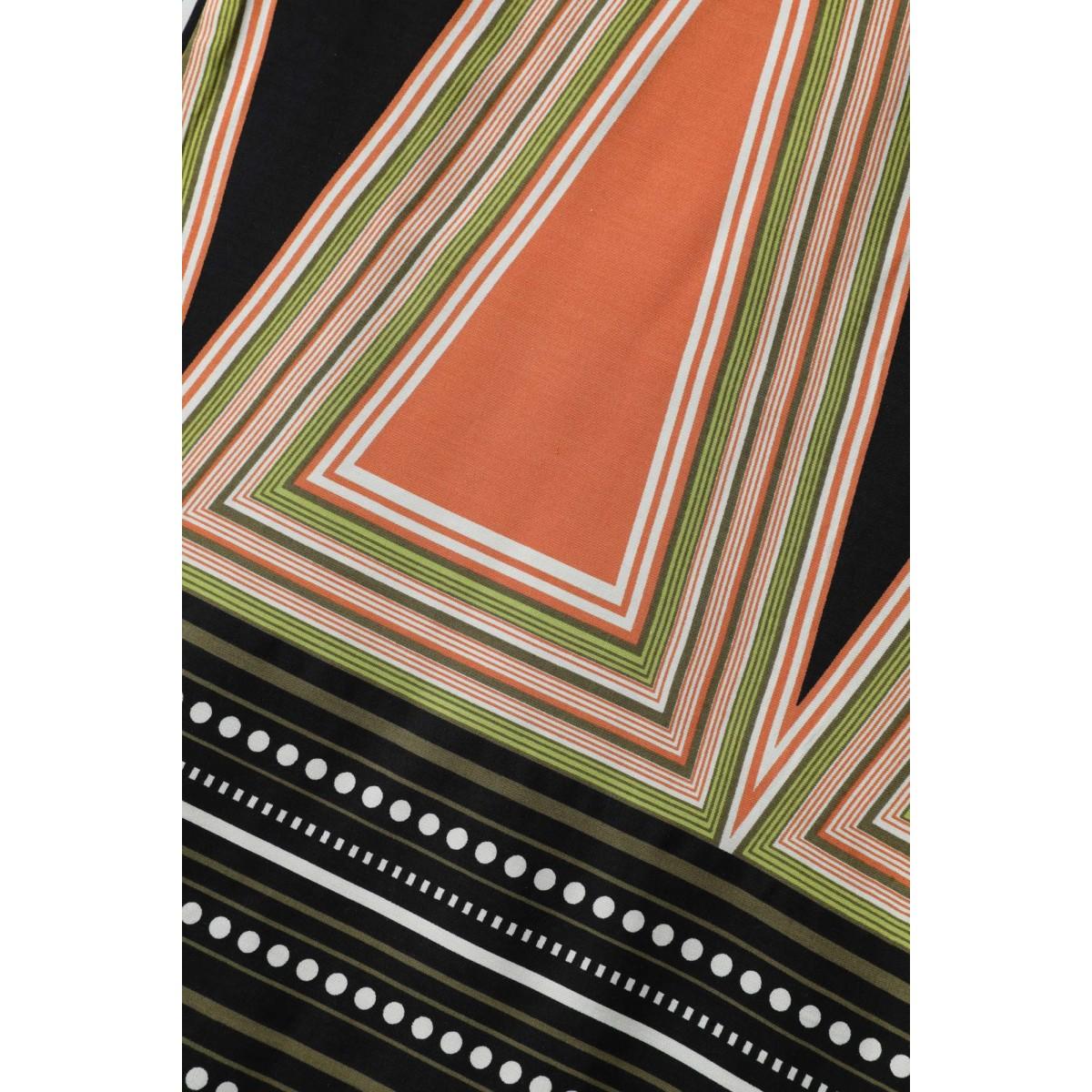 Plus Size Rayon Boho Print Front-Open Kimono Women Black Contrast Loose Vacation Kimonos BloomChic 10/M Product Image