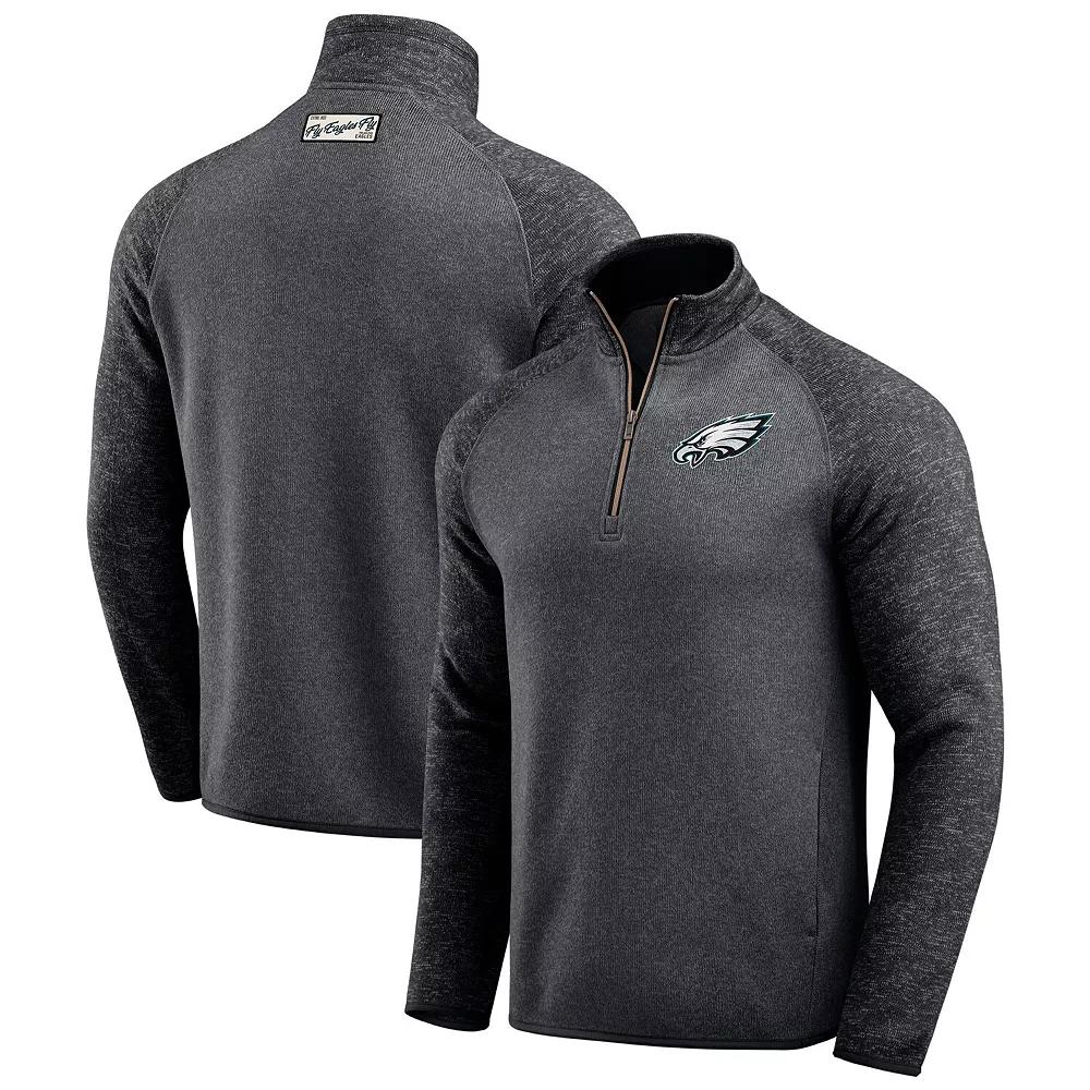 Men's Darius Rucker Collection by Fanatics Black Philadelphia Eagles Tonal Quarter-Zip Jacket,  Product Image