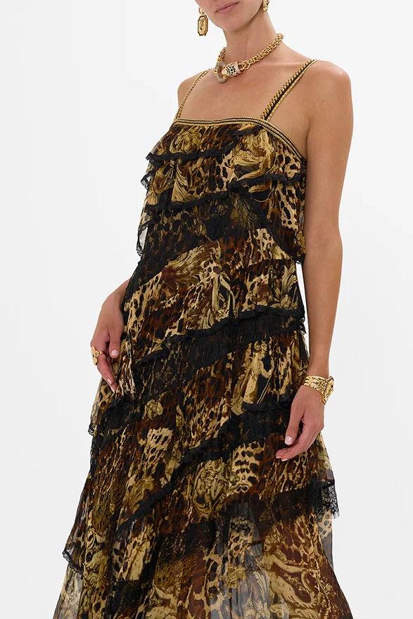 CAMILLA Asymmetric Spliced Lace Dress -SALE Product Image