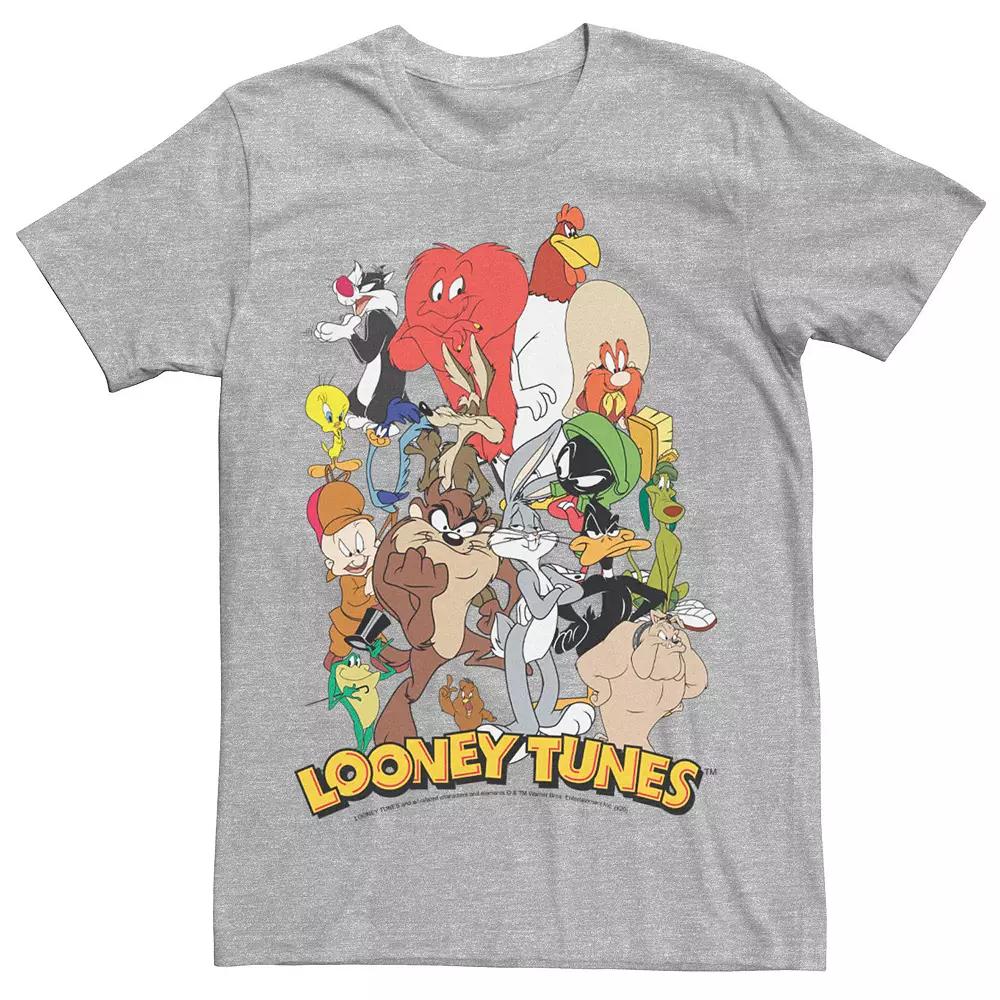 Men's Looney Tunes Character Stack Logo Tee,  Product Image