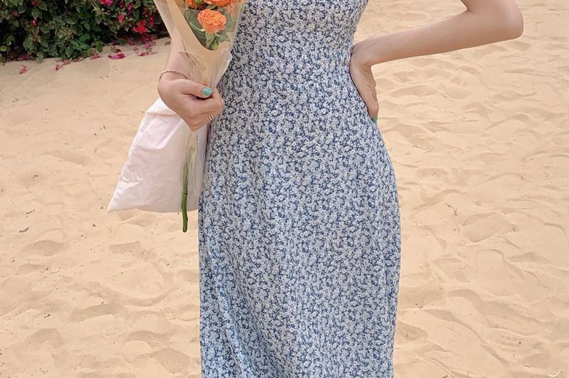 Spaghetti Strap Floral Maxi Sundress Product Image