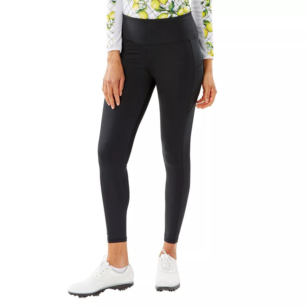 Women's Nancy Lopez Golf Power Leggings, Size: Large, Black Product Image