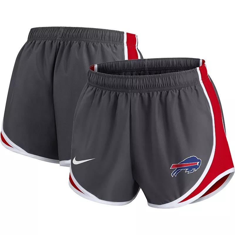 Womens Nike Charcoal Buffalo Bills Plus Size Logo Performance Tempo Shorts Product Image